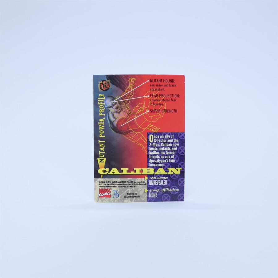 Marvel X-Men CALIBAN 1994 Traiding Cards / Sammelkarte