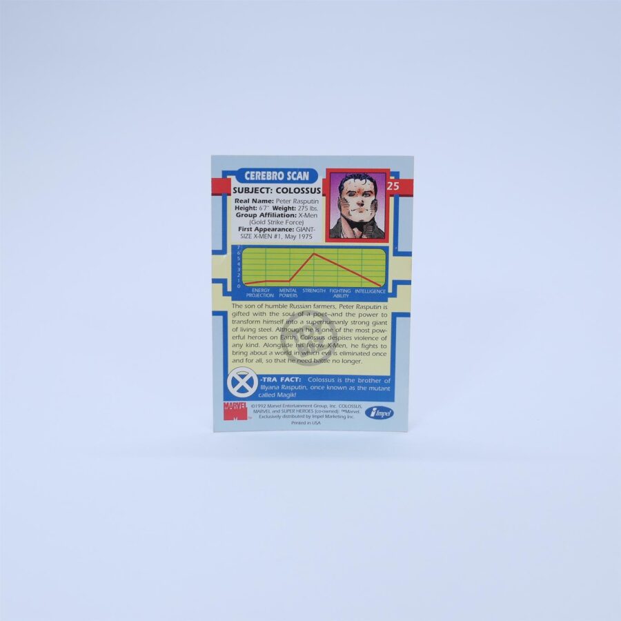 Marvel X-Men COLOSSUS 1992 Traiding Cards / Sammelkarte