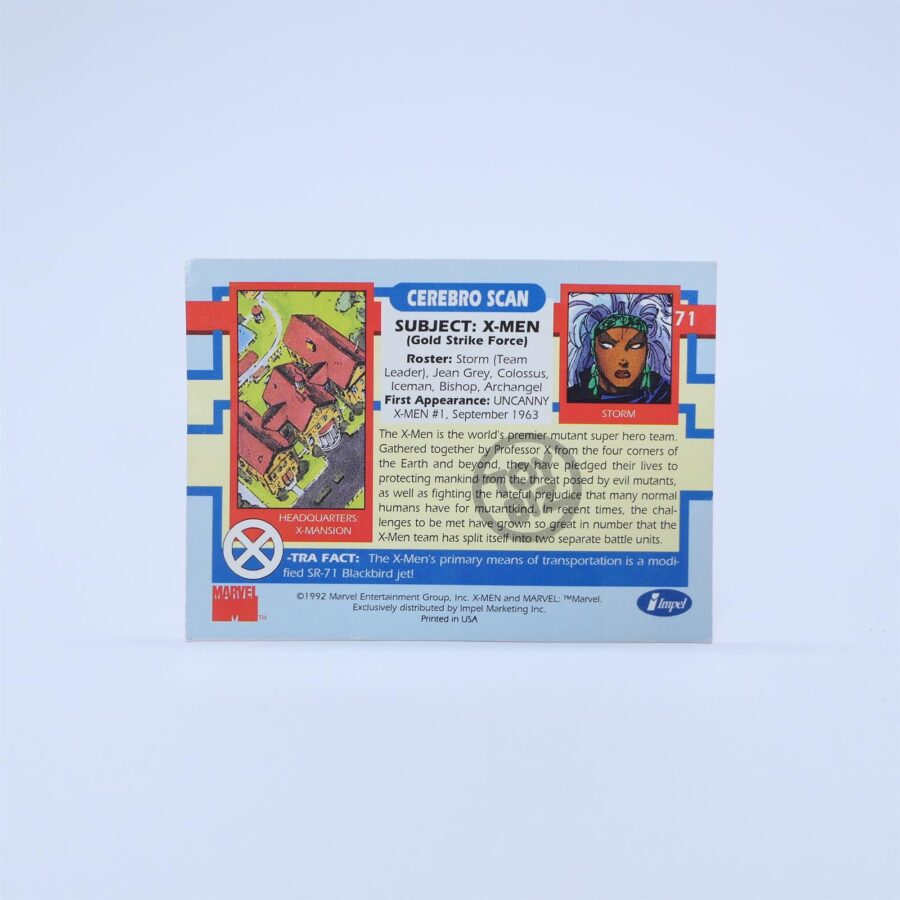 Marvel X-Men Storm 1992 Traiding Cards / Sammelkarte