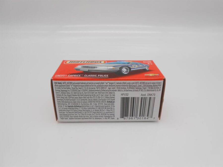 MATCHBOX Auto 70 Jahre Special Edition CHEVY CAPRICE CLASSIC POLICE NEU