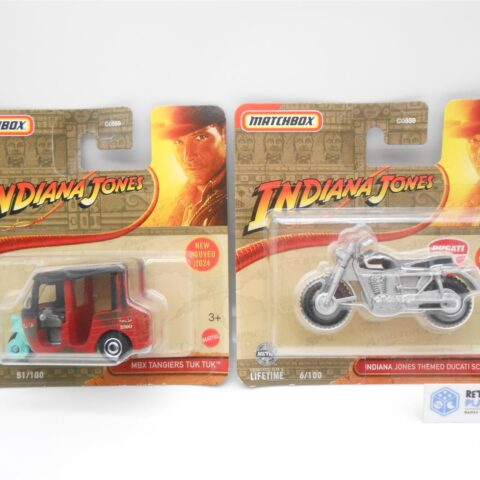 Matchbox Indiana Jones MBX Tangiers TUK TUK & Ducati Scrambler Mattel
