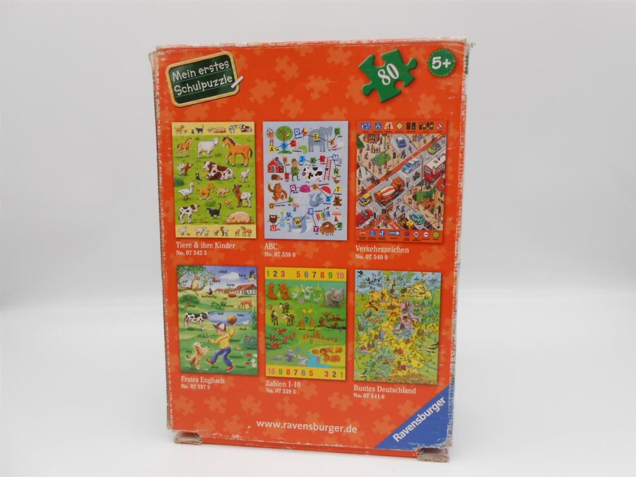 Mein erstes Schulpuzzle / Puzzle / Schule /Ravensburger Spiele Vintage