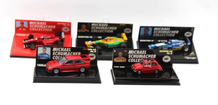 Microchamps Michael Schumacher Collection 6 Fahrzeuge Bundle Modell 1:64