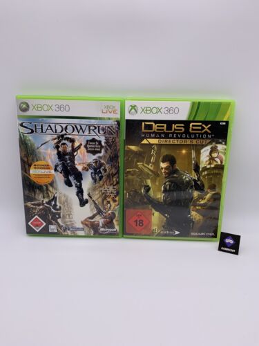 Microsoft Xbox 360 - Bundle: Shadowrun & Desus Ex Zustand Gut