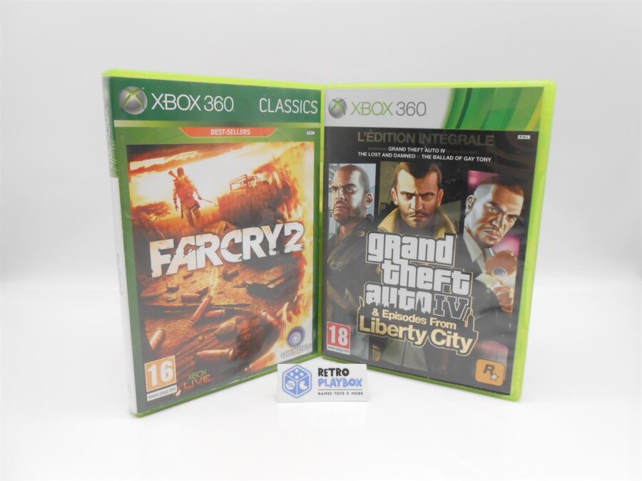 Microsoft Xbox 360 GTA GRAND THEFT AUTO 5 + FAR CRY 2 | FRZ Version