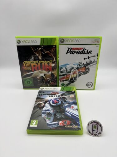 Microsoft Xbox 360 Moto GP + Burnout + Need for Speed Bundle Zustand: Gut