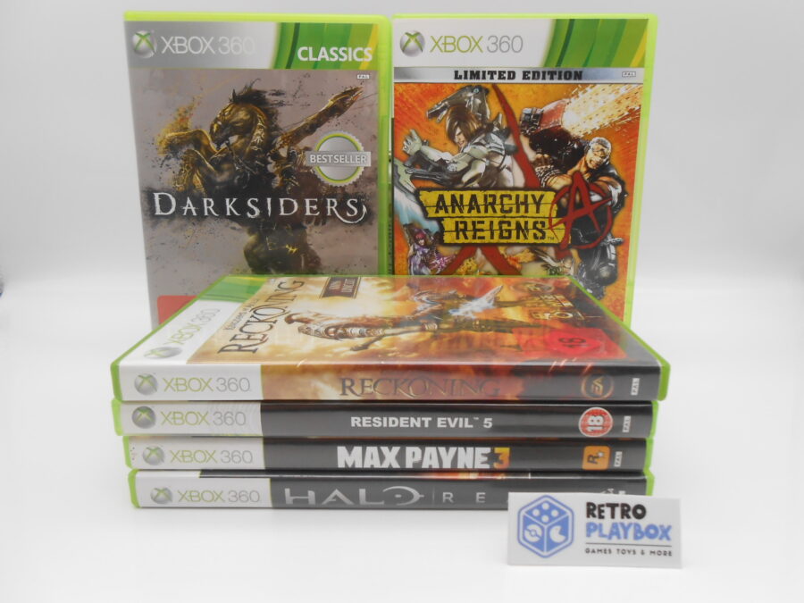 Microsoft Xbox 360 Ü18 BUNDLE 6 Top Spiele Max Payne Halo Darksiders