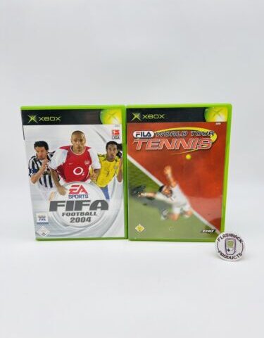 Microsoft Xbox Bundle FIFA 2004 / Fila World Tour Tennis - Zustand: Gut