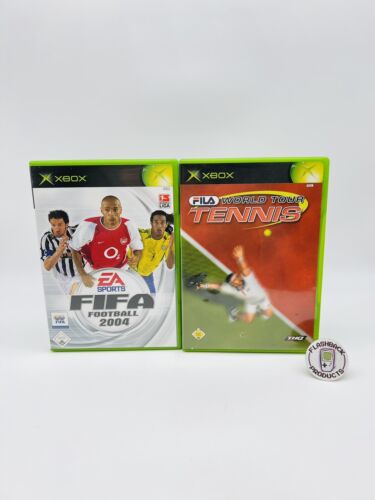 Microsoft Xbox Bundle FIFA 2004 / Fila World Tour Tennis - Zustand: Gut