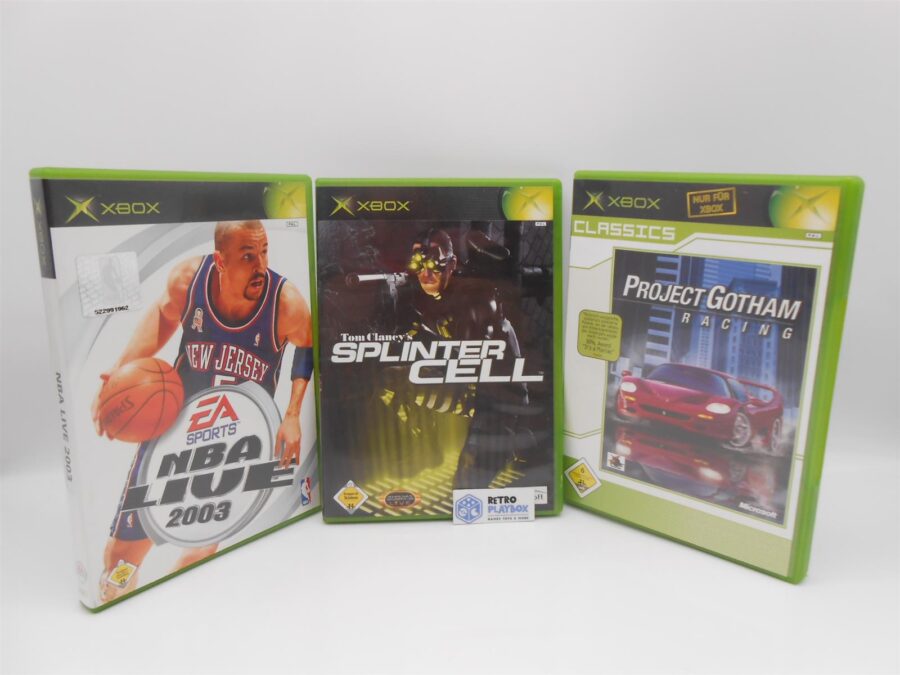 Microsoft Xbox Bundle: Project Gotham + NBA LIVE + Splinter Cell Z.: Gut