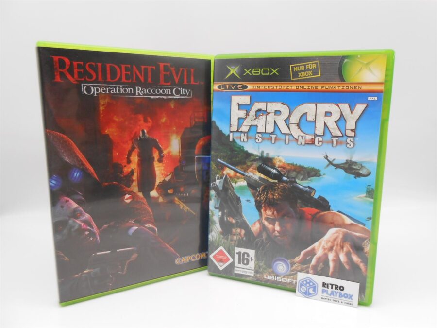 Microsoft Xbox - Resident Evil & Farcry Instincts Bundle Retro