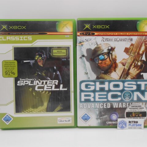 Microsoft Xbox Spiel Tom Clancy‘s Splinter Cell & Ghost Recon Retro