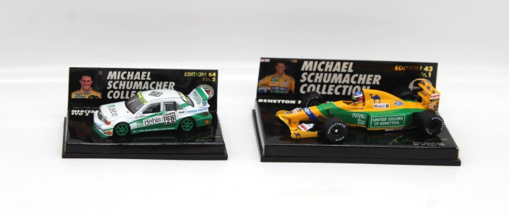Minichamps Michael Schumacher Collection Benetton Ford + Mercedes-Benz