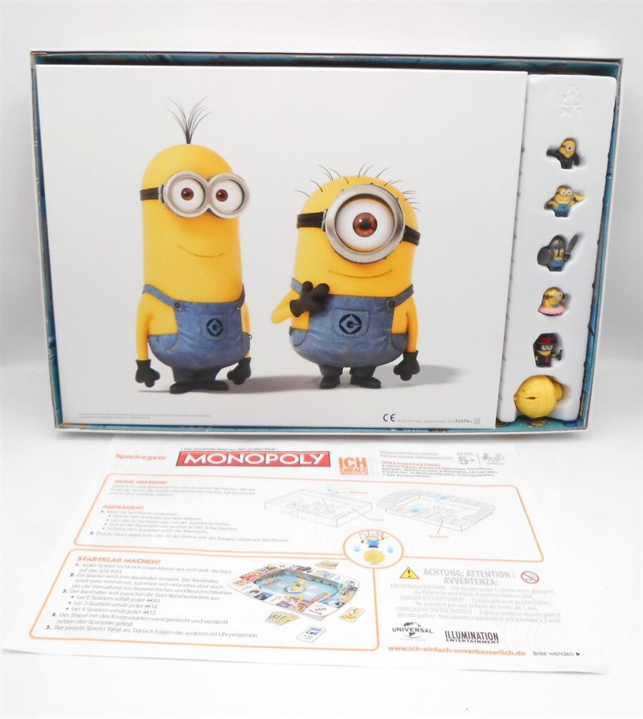 MINIONS Monopoly Exklusive Figuren vollständig ab 5 Jahren
