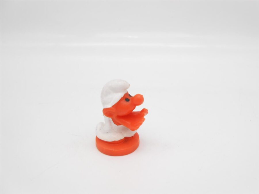 Minischlumpf Schlafwandler Peyo Bully 70er Jahre Vintage 2 Stück / 3 cm