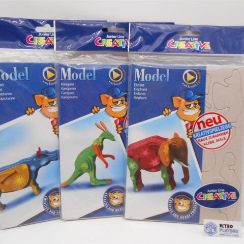 Modell Set: Elefant, Känguru & Nilpferd Junior Line Creative