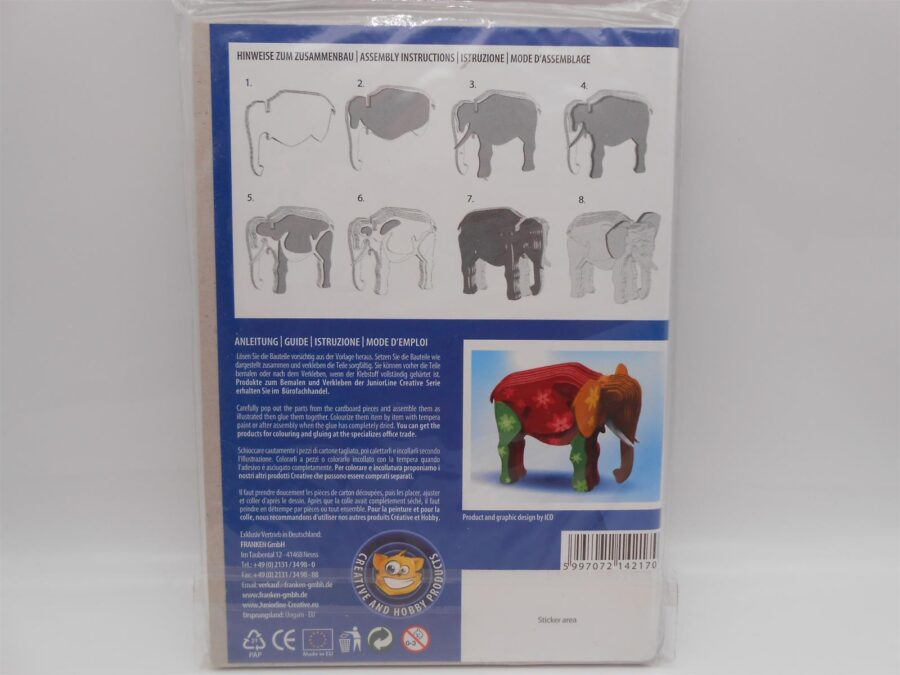 Modell Set: Elefant, Känguru & Nilpferd Junior Line Creative