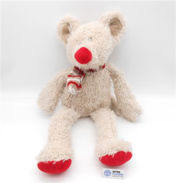 Morgenroth Maus mit Schal Plüsch Kuscheltier ca. 30 cm stehend