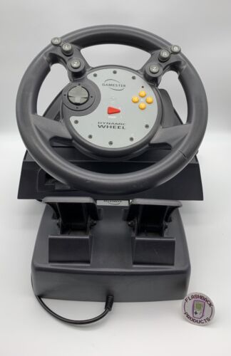 N64 - Lenkrad / Racing Wheel Dynamic + Pedale [Gamester] Zustand: Gut