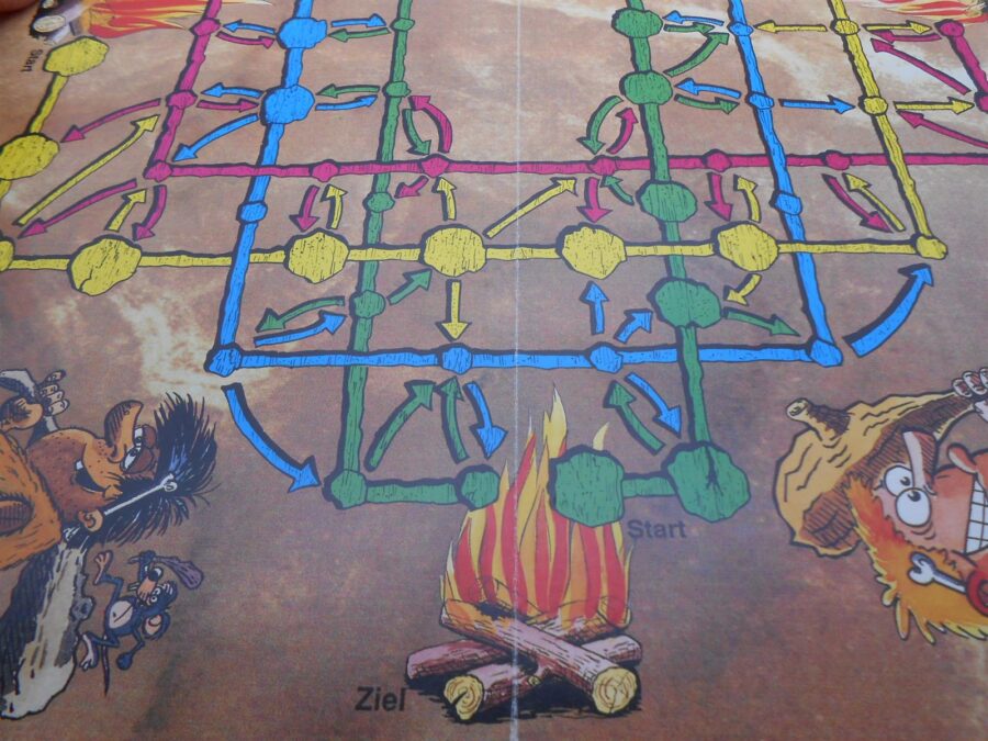 NEANDER ZOFF Brettspiel Mattel ab 8 Jahre 2-4 Spieler 1987 Vintage Spiel