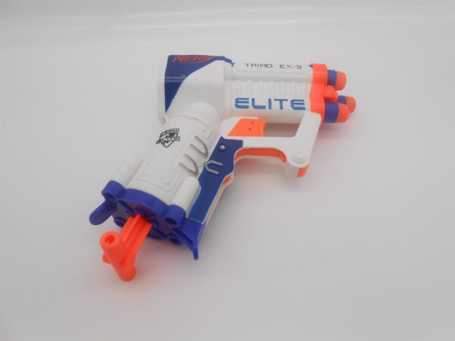 NERF TRAID EX-3 Gun Pistole Blaster N Strike Elite Hasbro 11 cm lang
