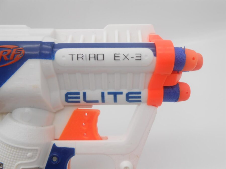 NERF TRAID EX-3 Gun Pistole Blaster N Strike Elite Hasbro 11 cm lang