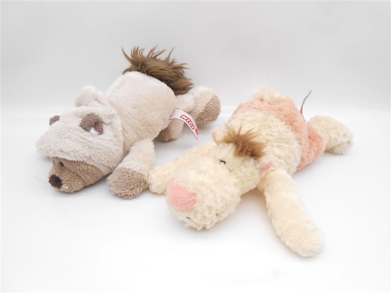 Nici Schneekatze & Rudolfo Plüschtier liegend 20cm Stofftier