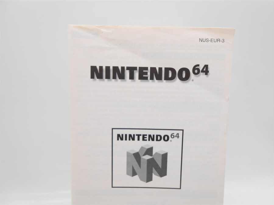 Nintendo 64 N64 Consumer Information Verbraucherinformation NUS-EUR-3