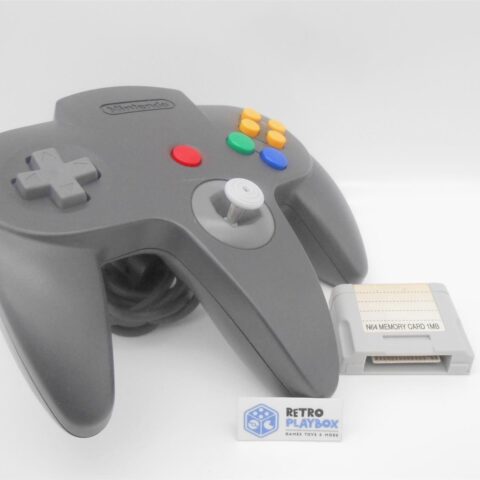 Nintendo 64 N64 Controller Joypad Schwarz+ Memory Card Getestet Zus. Gut