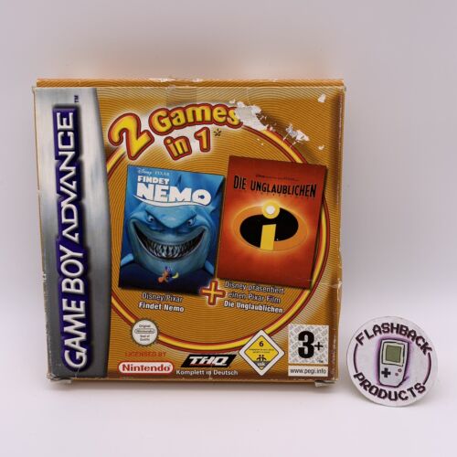 Nintendo Advance 2 in 1 Findet Nemo & Die Unglaublichen OVP Zustand: Gut