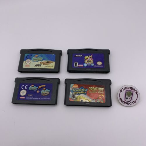 Nintendo Advance - Spongebob Schwammkopf Bundle! 4 Spiele ‼️- Zustand: Gut