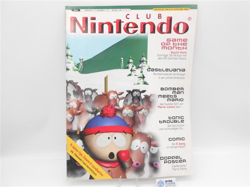 Nintendo Club Magazin Heft South Park Ausgabe 2/99 Deutsch Vintage Retro