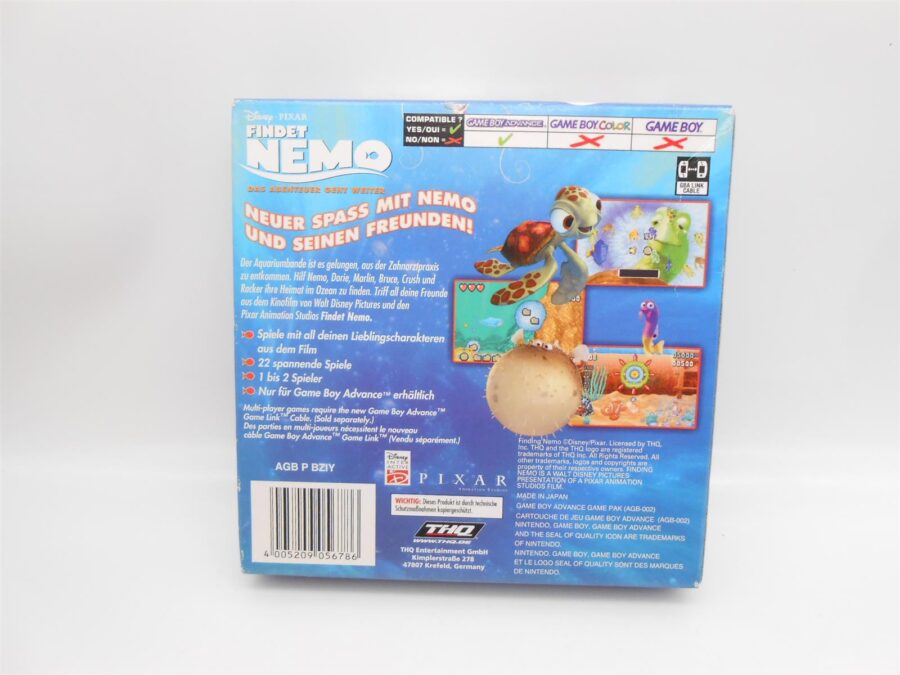 Nintendo Gameboy Advance Findet Nemo mit OVP