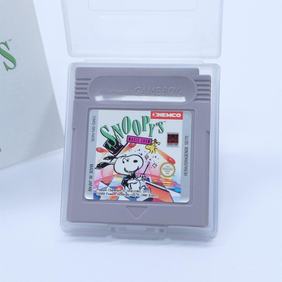 Nintendo Gameboy Classic SNOOPY´S MAGIC SHOW +Anleitung Zustand: gut