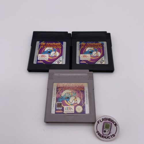 Nintendo Gameboy Die Schlümpfe im Alptraumland 3 Spiele Zustand: Gut