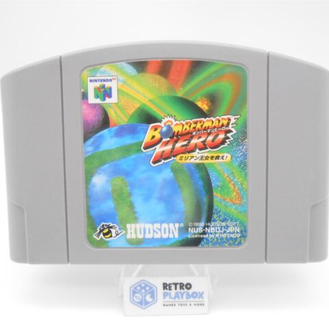 Nintendo N64 Spiel BOMBERMAN HERO Japan JP Version Zustand Gut