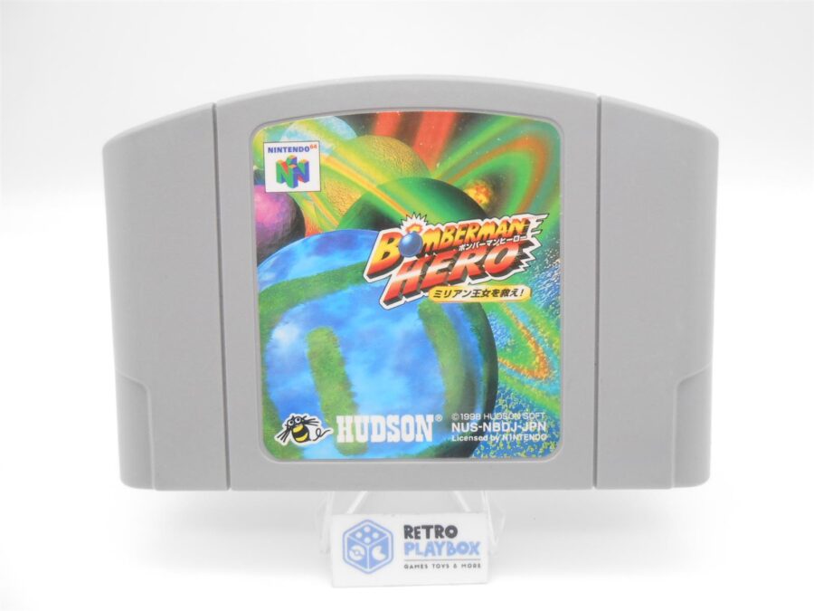 Nintendo N64 Spiel BOMBERMAN HERO Japan JP Version Zustand Gut