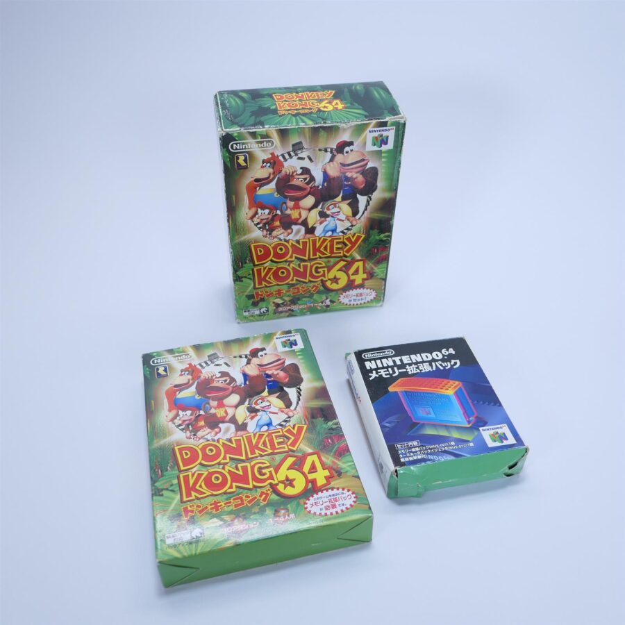Nintendo N64 Spiel DONKEY KONG 64 BIG BOX Japan JP Version Zustand Gut