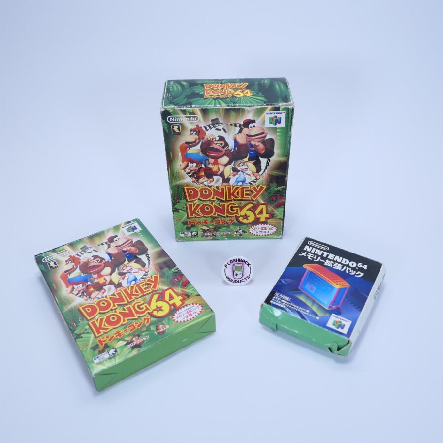 Nintendo N64 Spiel DONKEY KONG 64 BIG BOX Japan JP Version Zustand Gut
