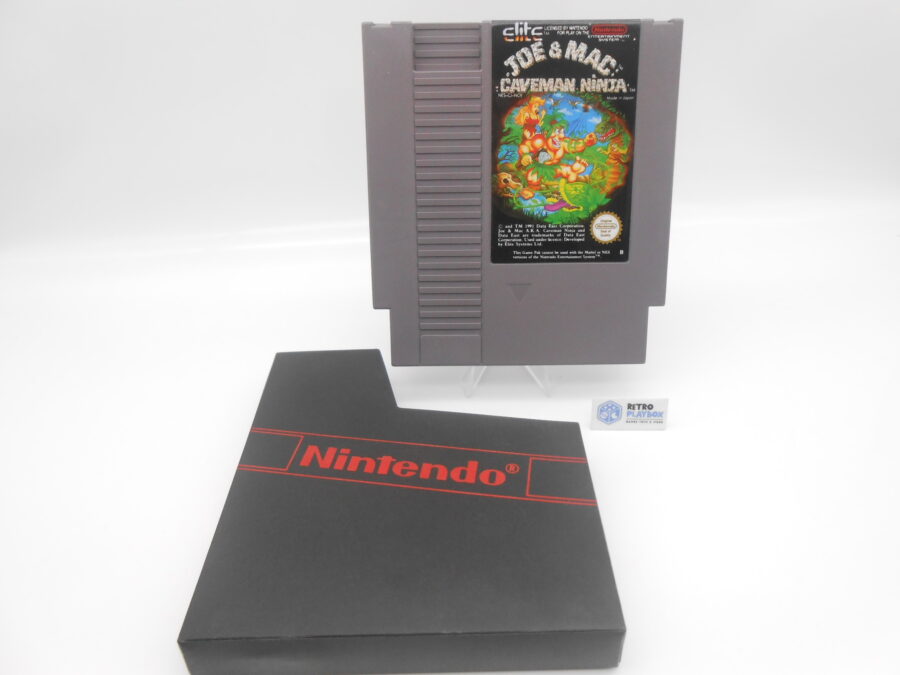 Nintendo NES Spiel JOE & MAC CAVEMAN NINJA + Schuber guter Zustand Retro