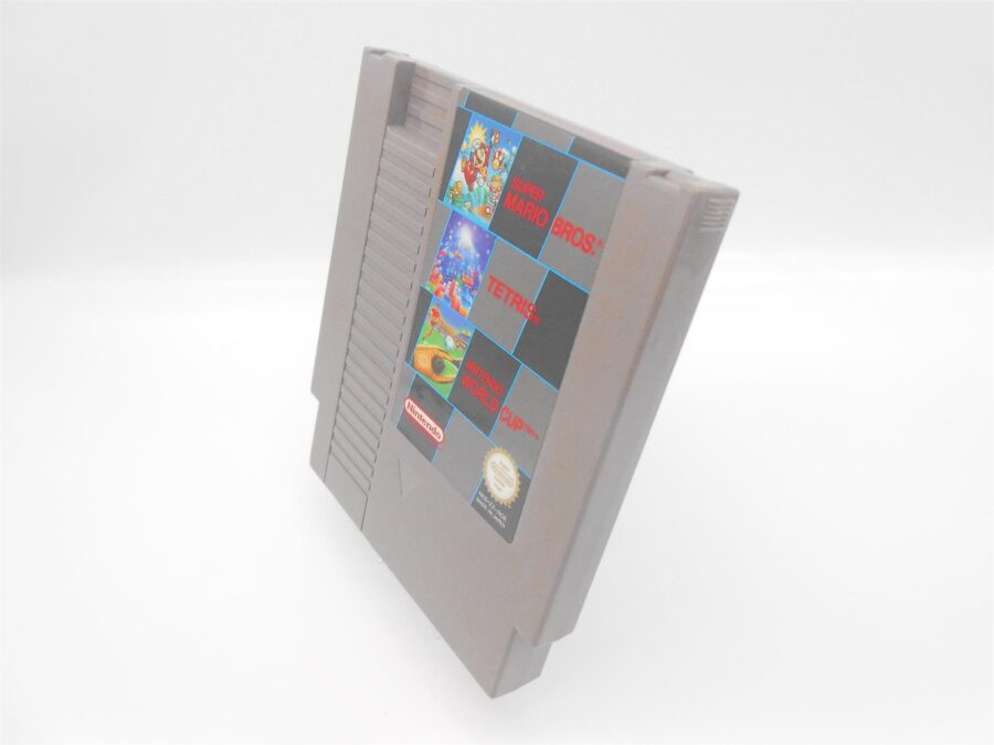 Nintendo NES Spiel Super Mario Bros / Tetris / Nintendo World Cup +Schuber