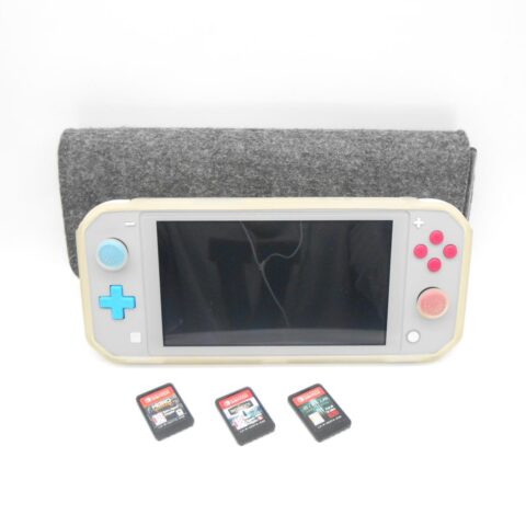 Nintendo Switch Lite Pokémon Zacian & Zamazenta Edition + 3 Spiele