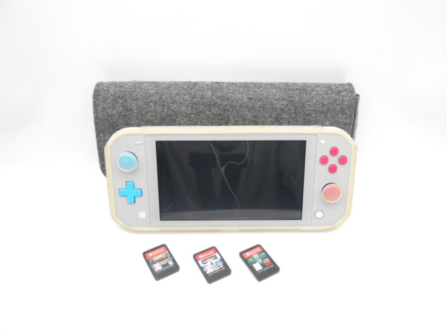 Nintendo Switch Lite Pokémon Zacian & Zamazenta Edition + 3 Spiele