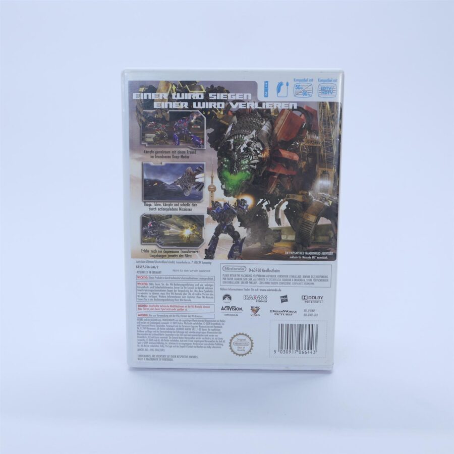 Nintendo Wii Spiel TRANSFORMERS DIE RACHE Zustand Gut
