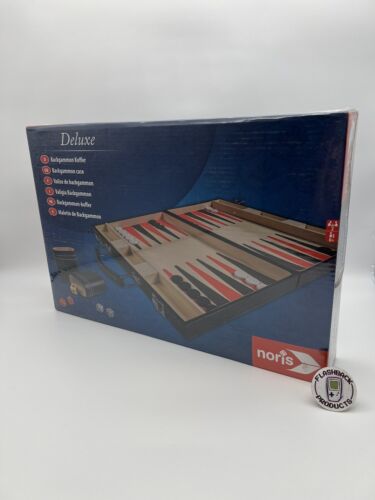Noris 606101712 - Deluxe Backgammon im Koffer, Strategiespiel