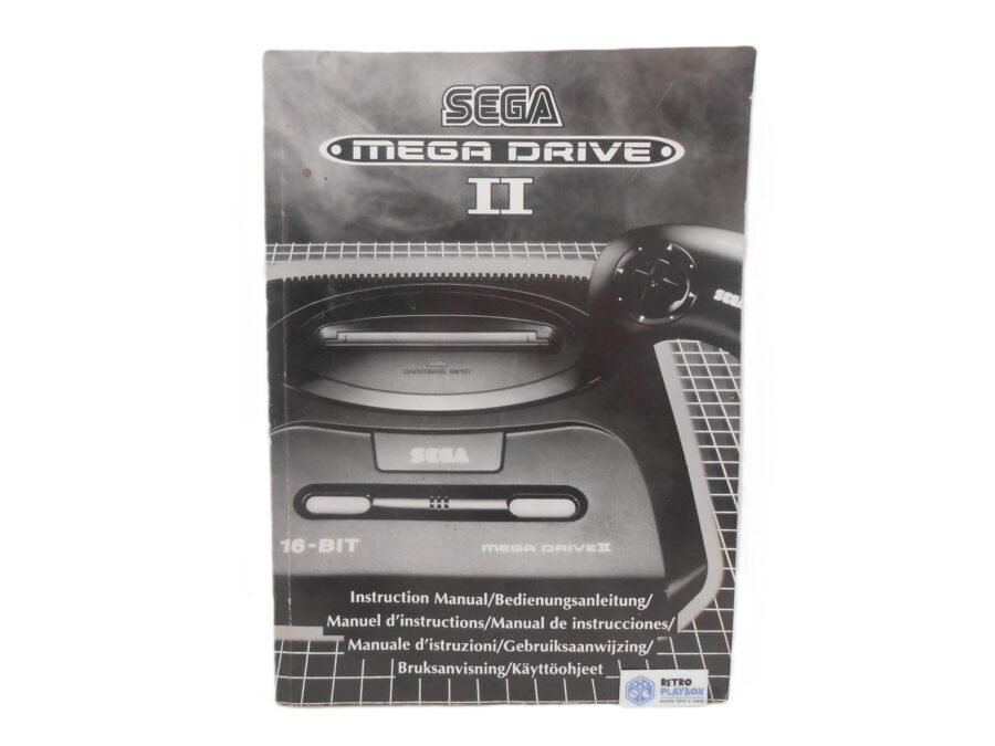 Original Sega Mega Drive II 2 Bedienungsanleitung 1993 Instruction Manual