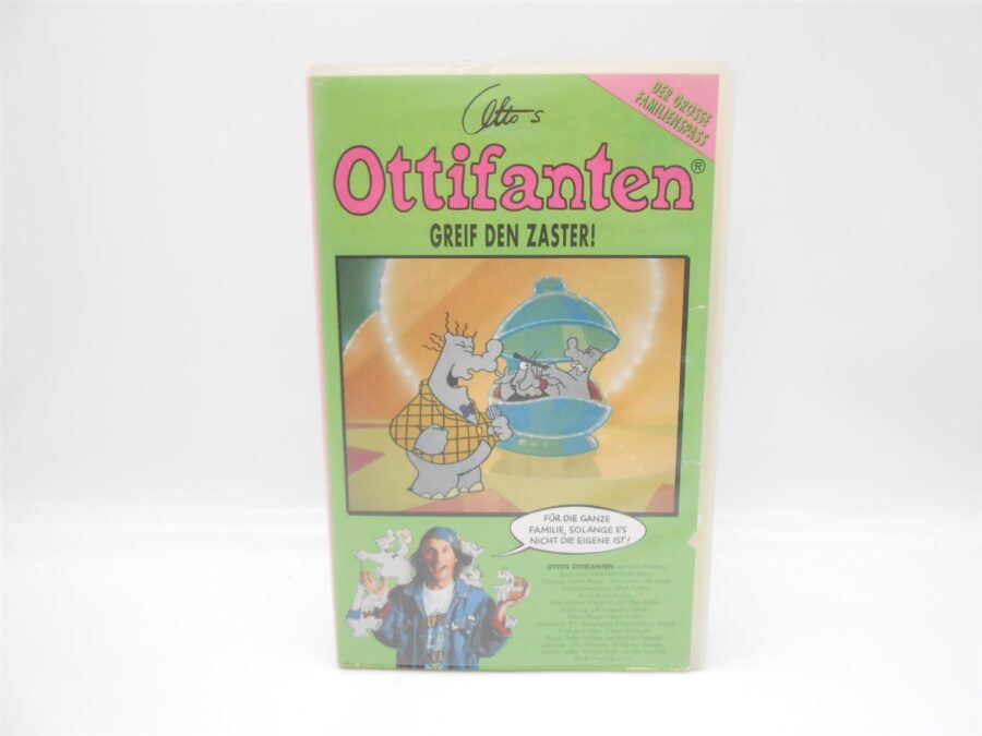 Ottifanten VHS Kassette MUSTER / PRESSEKOPIE Rarität Greif den Zaster!
