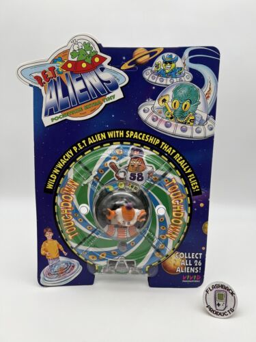 P.E.T ALIENS 👽 Touchdown (20) Figur 🔥 Vivid 1993 🔥 NEU&SEALED 🛸RARE
