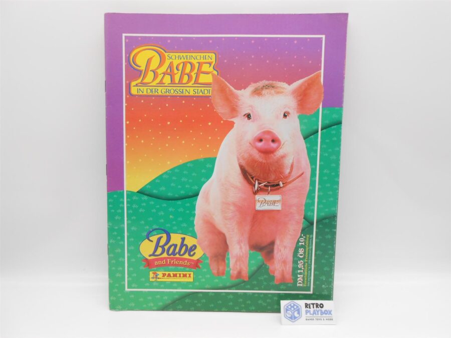 PANINI Schweinchen Babe in der großen Stadt Sticker Sammelalbum/ 50% voll