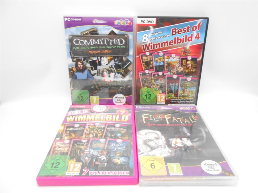 PC CD-Rom Wimmelbild Spiele Konvolut 4 Stück unzählige Abenteuer